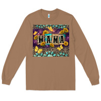 Toasted Coconut Mama with sunflowers Long Sleeve Tee - FaDigitalArtStudio