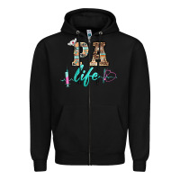 Black western nurse pa  life Zipper Hoodie - BarkalooDesign