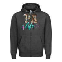 Charcoal Heather western nurse pa  life Zipper Hoodie - BarkalooDesign