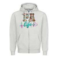 Dove Grey western nurse pa  life Zipper Hoodie - BarkalooDesign