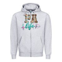 Heather Grey western nurse pa  life Zipper Hoodie - BarkalooDesign