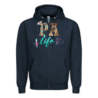 Navy western nurse pa  life Zipper Hoodie - BarkalooDesign