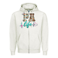Oatmeal Heather western nurse pa  life Zipper Hoodie - BarkalooDesign