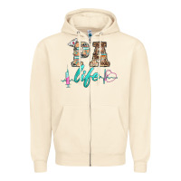 Sandshell western nurse pa  life Zipper Hoodie - BarkalooDesign