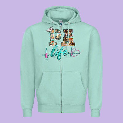 Western Nurse Pa  Life Zipper Hoodie Designed By Barkaloodesign