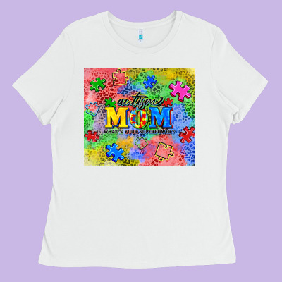 Autism Ladies Tee Designed By Cowgirlartshop