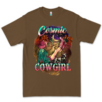 Cacao Cosmic Cowgirl Premium Tee - HowdyJamesFarm