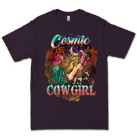 Plum Cosmic Cowgirl Premium Tee - HowdyJamesFarm