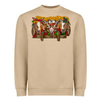 Mushroom Christmas goats Heavyweight Sweatshirt - BarkalooDesign