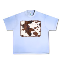 Grape Ice Brown Cowhide Background Urban Heavy Tee - CowCowDesign