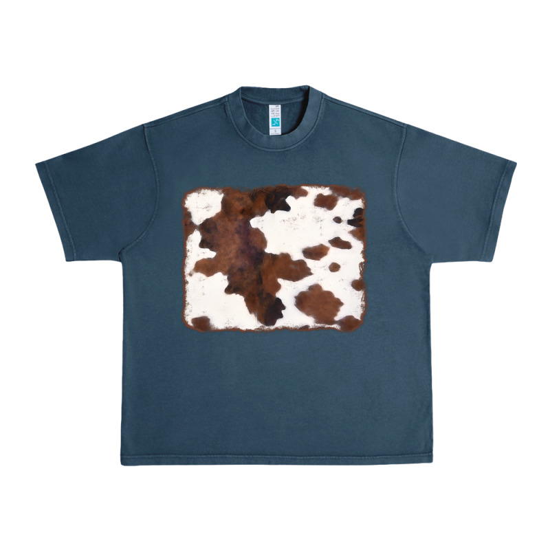 Brown Cowhide Background Urban Heavy Tee by CowCowDesign | Teevron