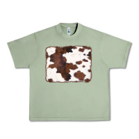 Oil Green Brown Cowhide Background Urban Heavy Tee - CowCowDesign