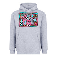 Heather Grey race track mom Heavyweight Hoodie - AdoDesignShop