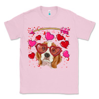 Bubblegum Pink Valentines day  beagle Classic Tee - RanaPortraitStore