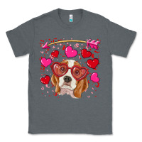 Charcoal Heather Valentines day  beagle Classic Tee - RanaPortraitStore