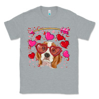 Heather Grey Valentines day  beagle Classic Tee - RanaPortraitStore