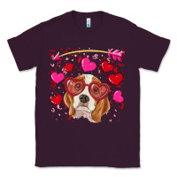 Plum Valentines day  beagle Classic Tee - RanaPortraitStore