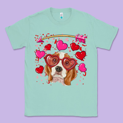 Valentines Day  Beagle Classic Tee Designed By Ranaportraitstore