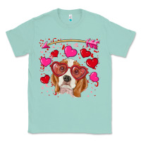 Seafoam Valentines day  beagle Classic Tee - RanaPortraitStore