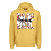 Antique Gold baseball mama Premium Hoodie - CowhideDigitalArt