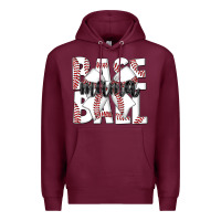 Burgundy baseball mama Premium Hoodie - CowhideDigitalArt