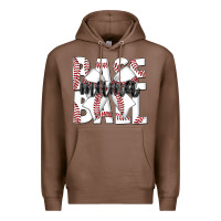 Chestnut baseball mama Premium Hoodie - CowhideDigitalArt