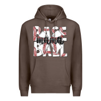 Coffee baseball mama Premium Hoodie - CowhideDigitalArt