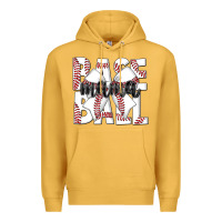 Mustard baseball mama Premium Hoodie - CowhideDigitalArt
