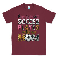 Burgundy my favorite soccer player calls me mom Classic Tee - CowGirlArtShop
