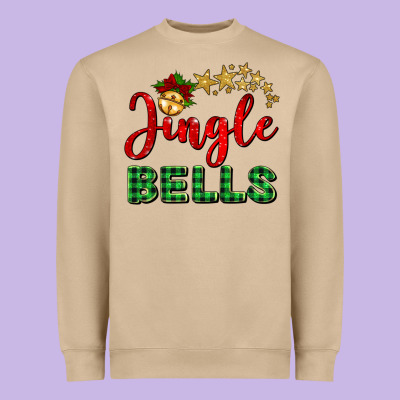 Christmas Jingle Bells Heavyweight Sweatshirt Designed By Barkaloodesign