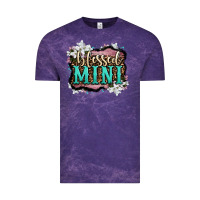 Cloud Purple blessed mini Vintage Tee - OliviaCreatesArt