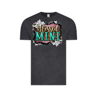 Vintage Black blessed mini Vintage Tee - OliviaCreatesArt