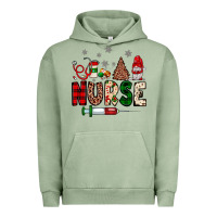 Pigment Oil Green nurse Christmas Urban Hoodie - JahusDesignShop