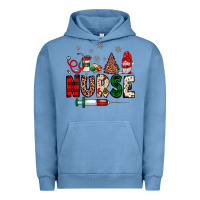 Pigment Pebble Blue nurse Christmas Urban Hoodie - JahusDesignShop