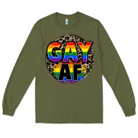 Army Green Gay af Long Sleeve Tee - FaDigitalArtStudio