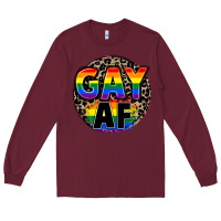 Burgundy Gay af Long Sleeve Tee - FaDigitalArtStudio