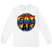 White Gay af Long Sleeve Tee - FaDigitalArtStudio
