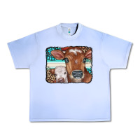 Grape Ice Cows Serape Leopard Gemstone Urban Heavy Tee - CowCowDesign