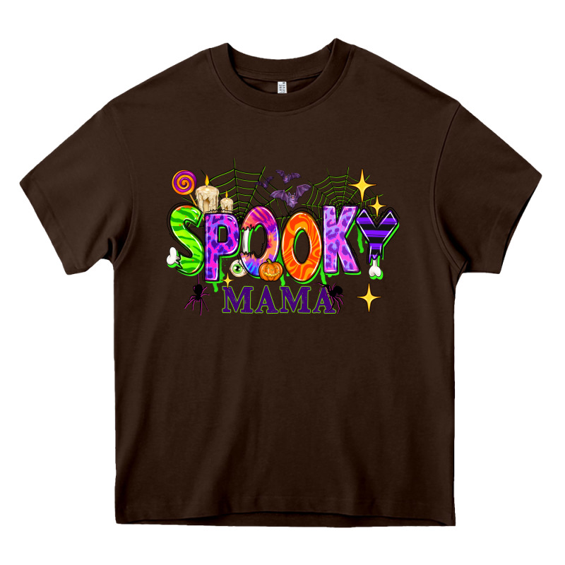 Halloween Spooky Mama Heavy Core Tee by texasbilliewilder | Teevron