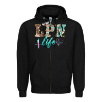 Black western nurse lpn  life Zipper Hoodie - BarkalooDesign