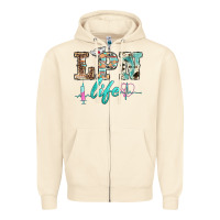 Sandshell western nurse lpn  life Zipper Hoodie - BarkalooDesign