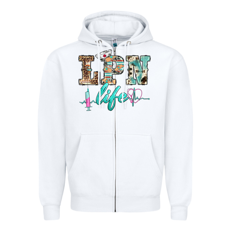 Western Nurse Lpn  Life Zipper Hoodie by BarkalooDesign | Teevron