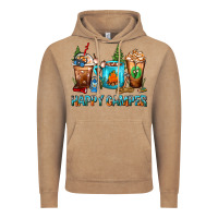 Vintage Coffee Happy Camper Coffee Cups Vintage Hoodie - FaDigitalArtStudio