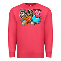 Cardinal western leopard  racing  hearts Premium Sweatshirt - AdoDesignShop