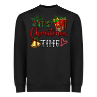 Black it's Christmas time Heavyweight Sweatshirt - BarkalooDesign