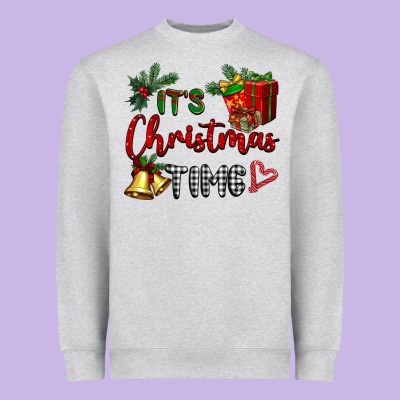 It's Christmas Time Heavyweight Sweatshirt Designed By Barkaloodesign