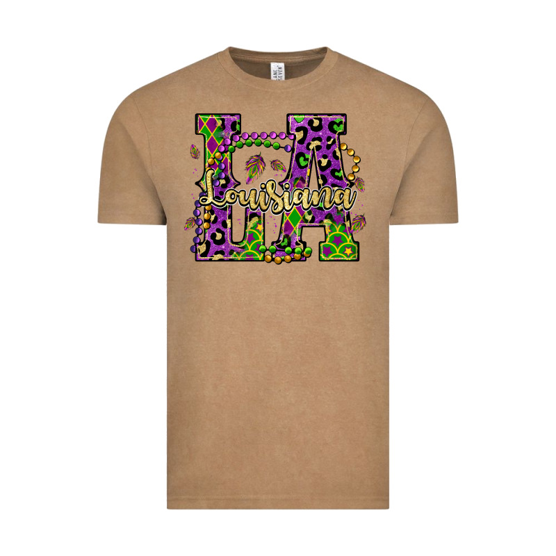 Louisiana Mardi Gras Vintage Tee by OliviaCreatesArt | Teevron