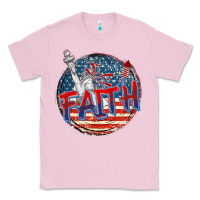 Bubblegum Pink faith usa Classic Tee - CowGirlArtShop