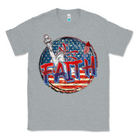 Heather Grey faith usa Classic Tee - CowGirlArtShop