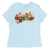 Baby Blue cinco de mayo secretary Ladies Tee - CowGirlArtShop